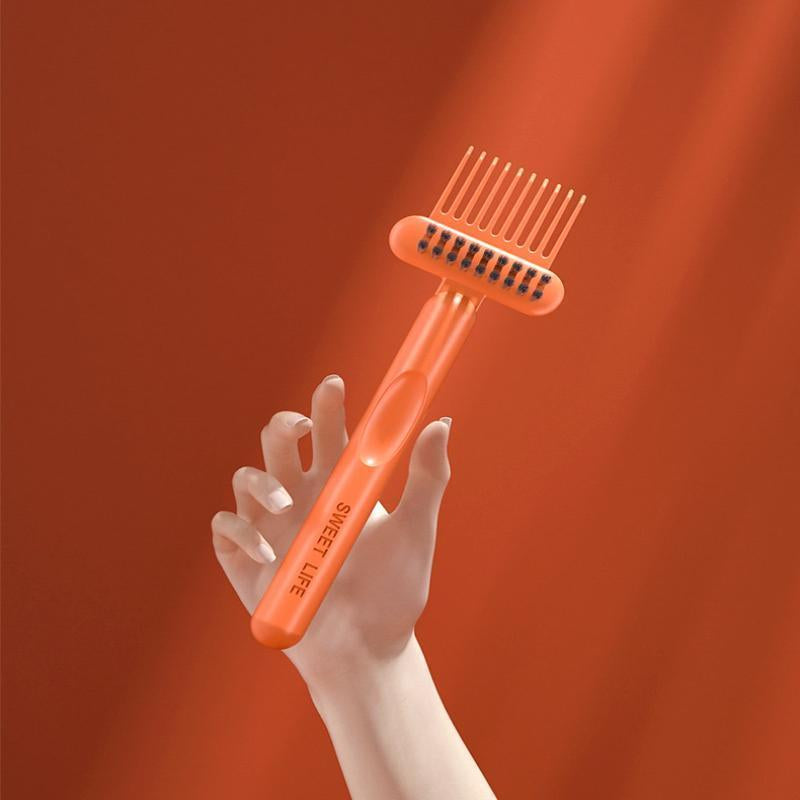 Ultimate Comb & Hairbrush Cleaner Set - 2 Dual-Tool Rake/Bristle Brushes for Effortless Hair & Dust Removal - Portable & Reusable for Home or Professional Use