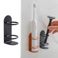 Wall-Mounted Electric Toothbrush Holder Holder Punch-Free Razor Holder Storage Shelf Toothbrush Organizer Bathroom Accessories