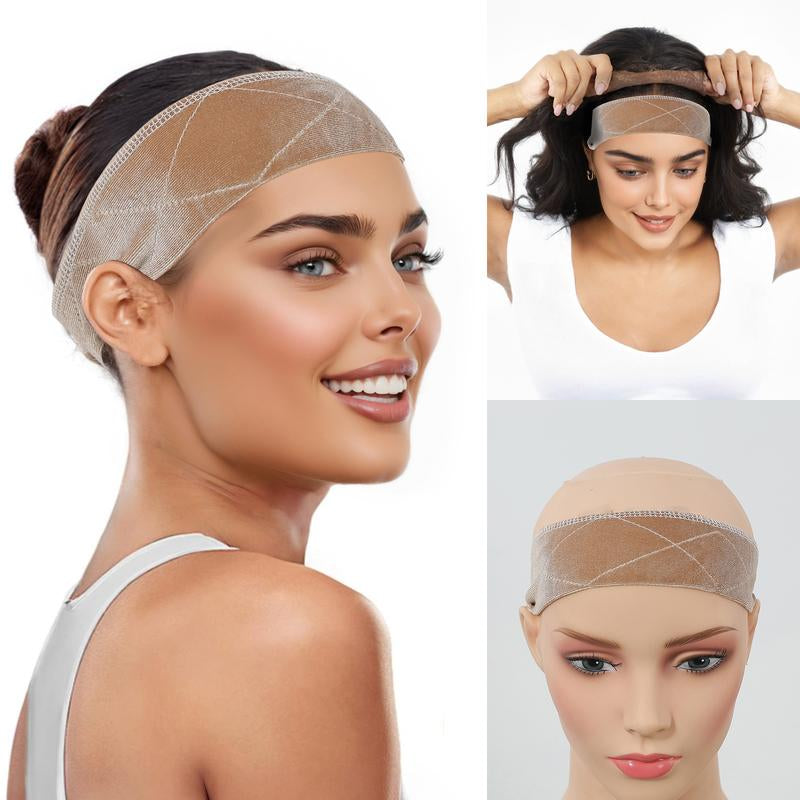 DWY C Adjustable Elastic Nude Wig Grip Band Hair Band for Woman