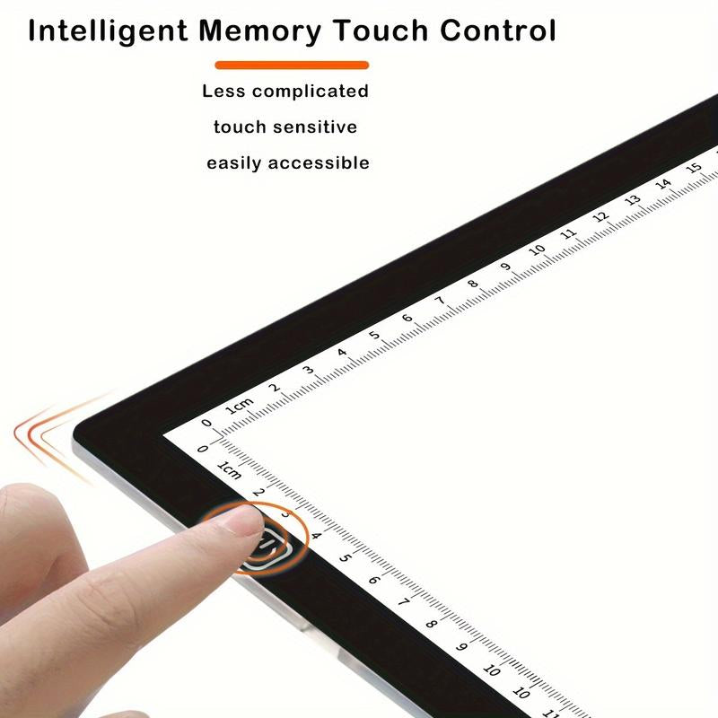 Portable Diamond Painting A2 Light Board LED Acrylic 3-Level Dimming Pad for Calligraphy Anime Painting Sketching DIY Art Non-Rechargeable Slim Design Halloween Christmas Birthday