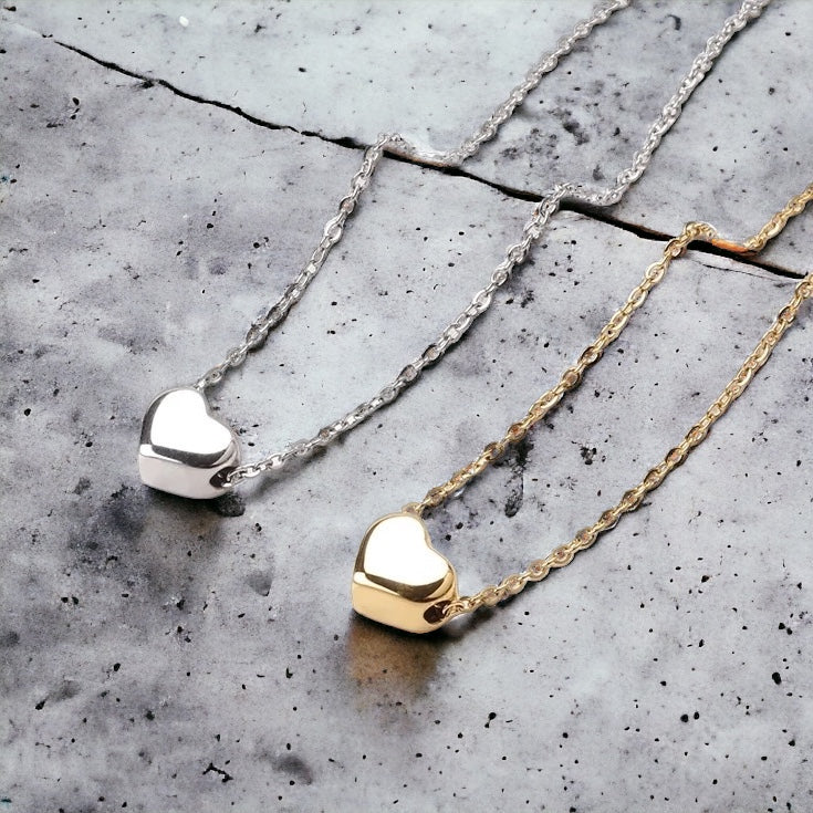 Waterproof Puffed Heart Anklet