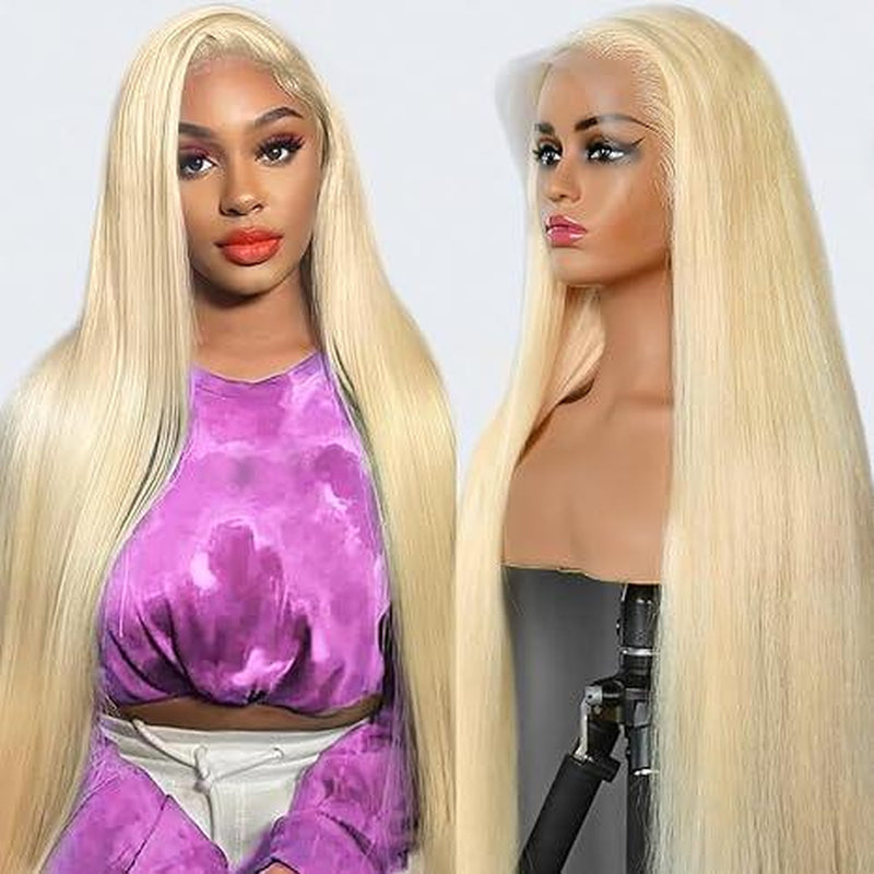 Transform Your Look with the Hot Star 613 Blonde 13X6 Lace Front Wig - Pre Plucked, HD Transparent Lace, and Gorgeous Waves!