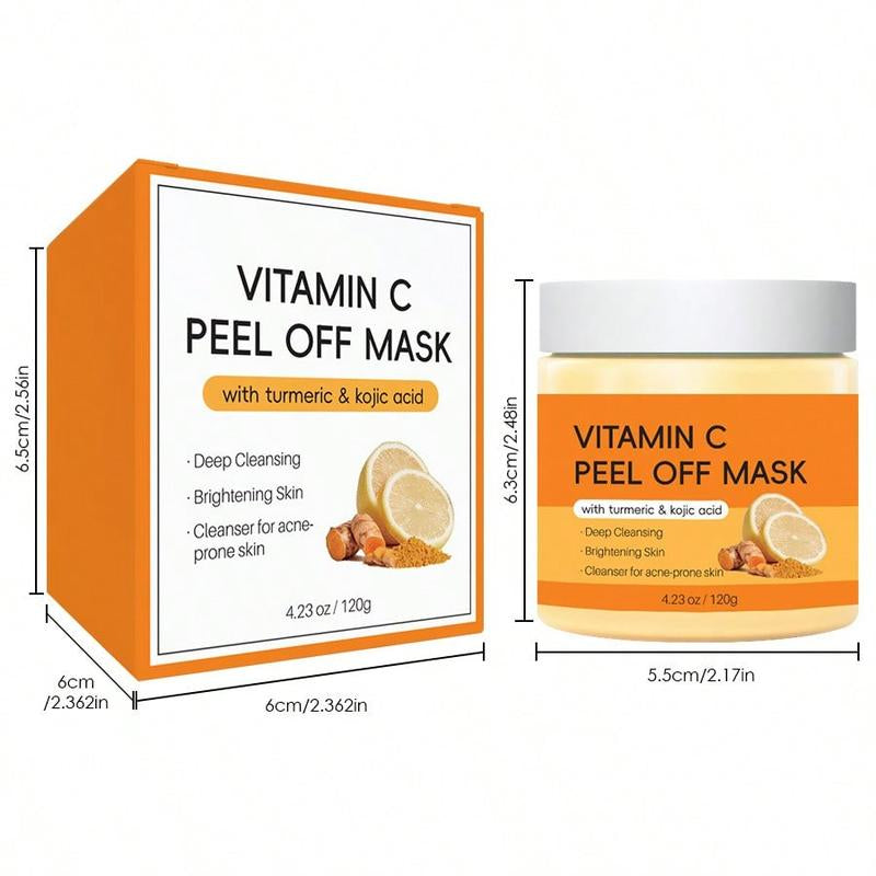Turmeric Vitamin C Clay Mask for Dark Spots, Dull Skin, Blackheads, Skincare Facial Mask for Cleansing Pores, Moisturizing and Improve Uneven Skin Tone Hydrating Powder