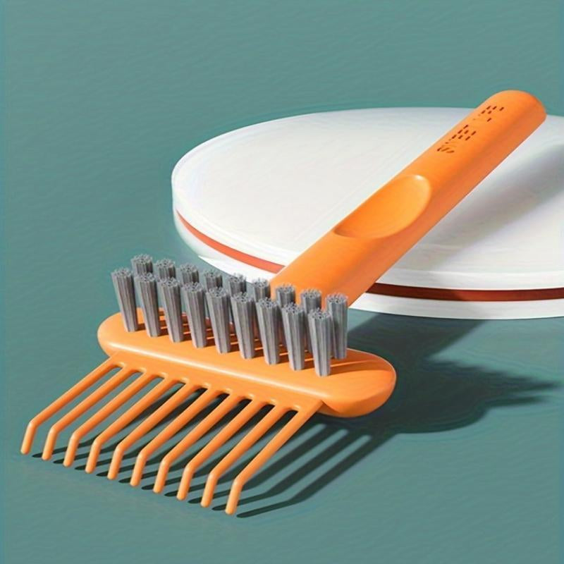 Ultimate Comb & Hairbrush Cleaner Set - 2 Dual-Tool Rake/Bristle Brushes for Effortless Hair & Dust Removal - Portable & Reusable for Home or Professional Use