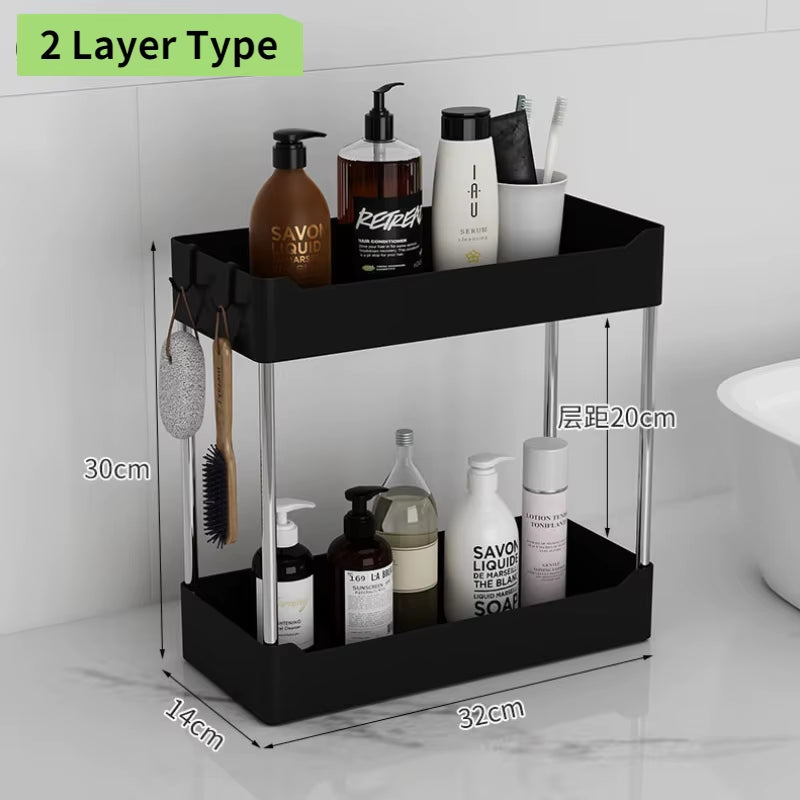 Kitchen Organizer under Sink Organizer Drawer Organizers Storage Rack 2 Tier Cabinet Organizer Storage Holder Kitchen Spice Rack