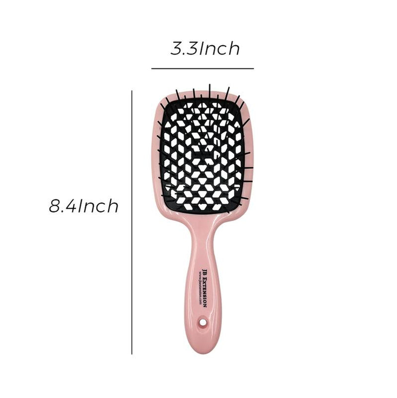 Jbextension Detangling Brush for Pain-Free Brushing on All Wet or Dry Hair Types — Durable Anti-Static Bristles, Lightweight Handle, Vented Hair Brush